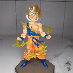 Pajangan Action Figure Dragon Ball Super Saiyan 1 Goku + Standbase
